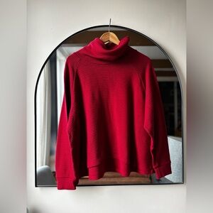 GILMOUR VANCOUVER BASED BRAND | ribbed cowl neck sweater | size L/XL